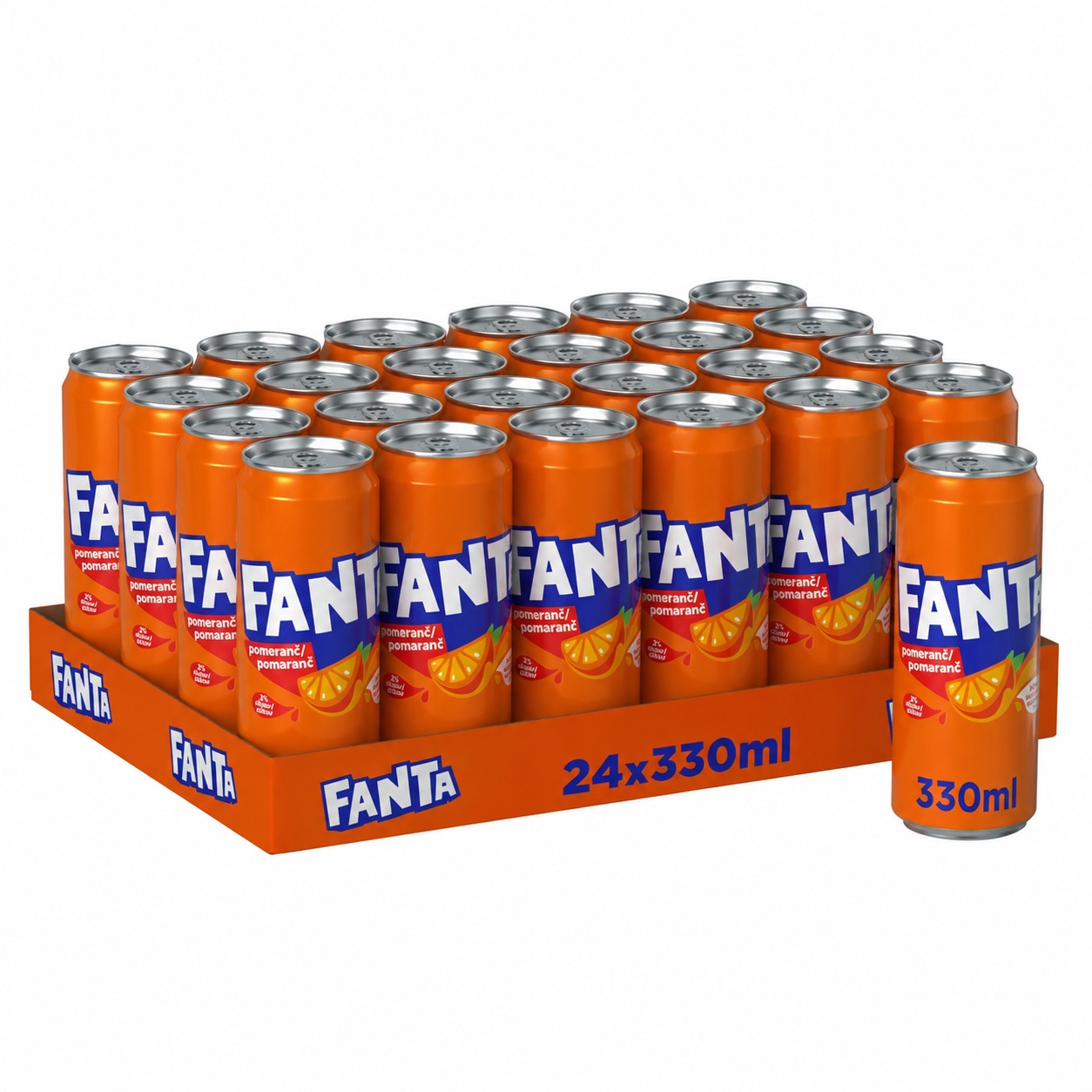 Fanta Orange 330ml Can 24pcs