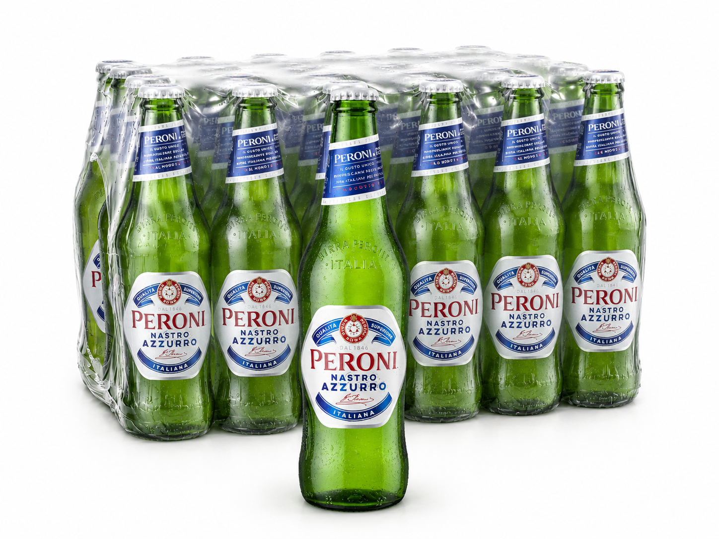 Peroni Nastro Azzurro 330ml Glass Bottle 24pcs