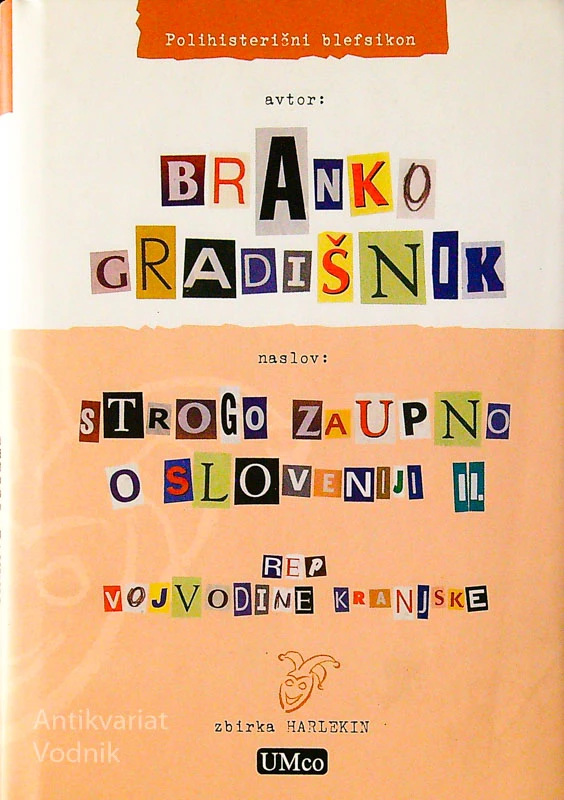 STROGO ZAUPNO O SLOVENIJI II.; REP VOJVODINE KRANJSKE, Branko Gradišnik