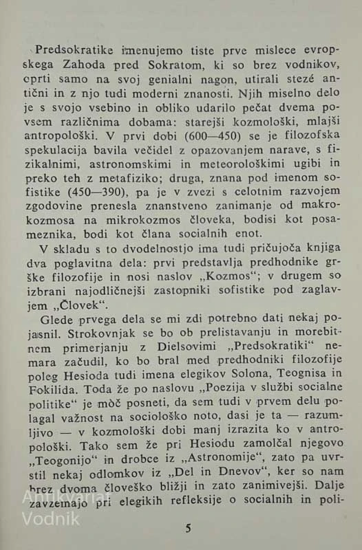 PREDSOKRATIKI, Anton Sovre
