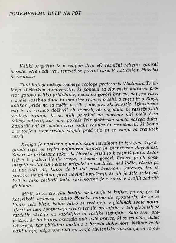 LEKSIKON DUHOVNOSTI, Vladimir Truhlar
