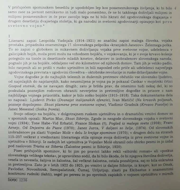 ZAPISKI VOJAKA; 1914-1921, Leopold Vadnjal in Stanko Janež