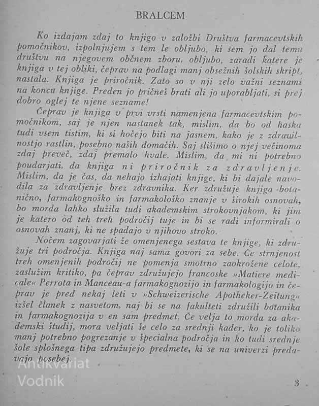 ZDRAVILA RASTLINSKEGA IZVORA, Mr. Ph. Pavle Bohinc