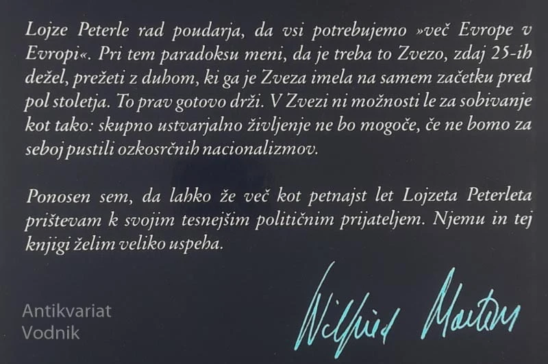 Z NASMEHOM ZGODOVINE, Lojze Peterle