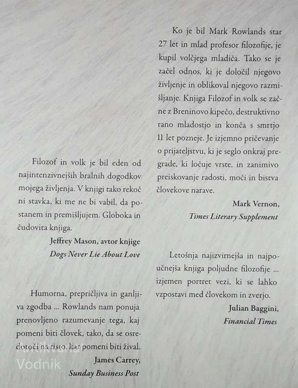 FILOZOF IN VOLK, Mark Rowlands