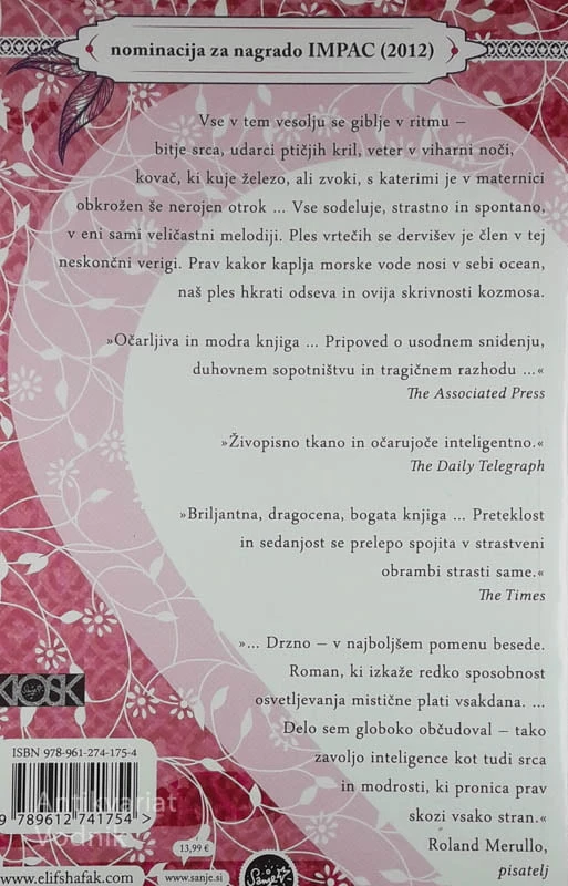 ŠTIRIDESET PRAVIL LJUBEZNI, Elif Shafak