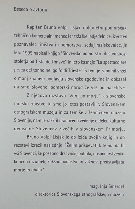 DELAMARIS 1879 – 1999; 120 LET IZ MORJA V KONZERVO, Bruno Volpi Lisjak