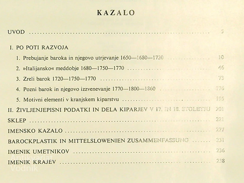 BAROČNO KIPARSTVO V OSREDNJI SLOVENIJI, Sergej Vrišer