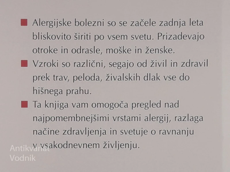 ALERGIJE, Dr. Gerda Rentschler in Dr. Magda Antonic