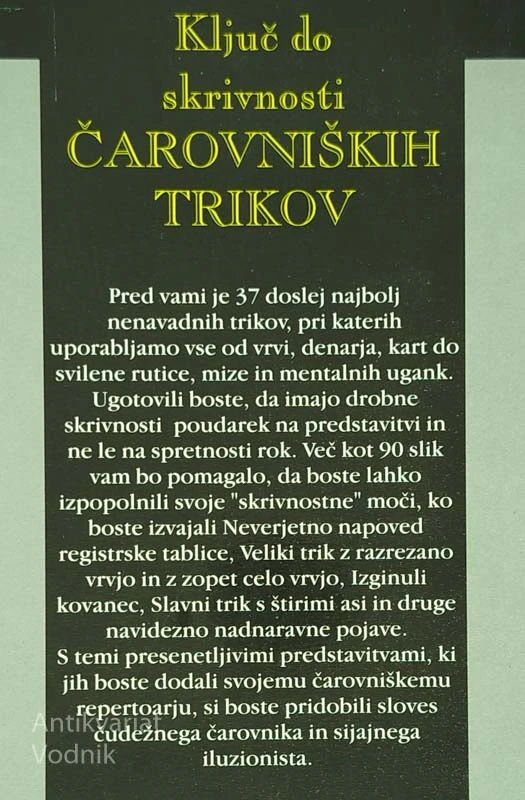 KLJUČ DO SKRIVNOSTI ČAROVNIŠKIH TRIKOV, Charles Berry Townsend