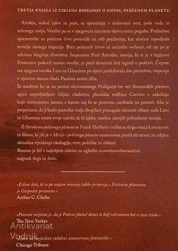 OTROKA PEŠČENEGA PLANETA, Frank Herbert