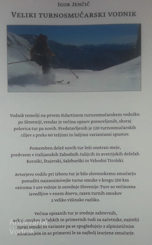 VELIKI TURNOSMUČARSKI VODNIK; OD SNEŽNIKA DO VELIKEGA KLEKA, Igor Jenčič