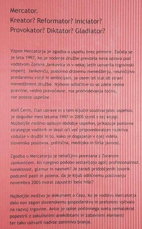 NAJBOLJŠE MOŠTVO, Aleš Čerin