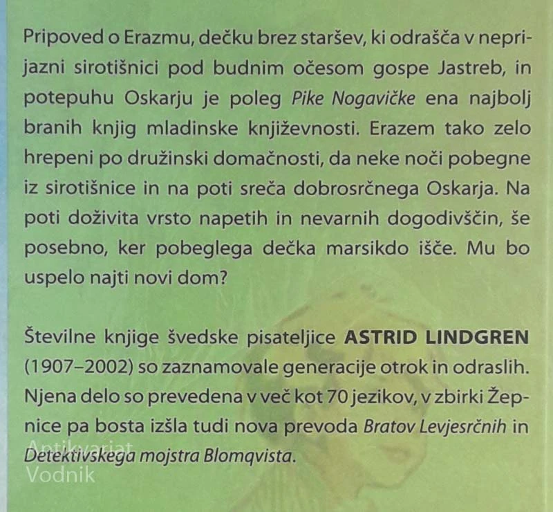 ERAZEM IN POTEPUH, Astrid Lindgern
