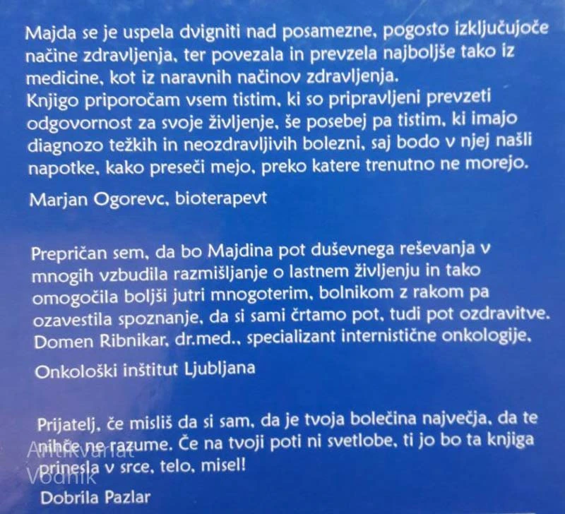 PONOVNO ROJSTVO, Majda Kovačec