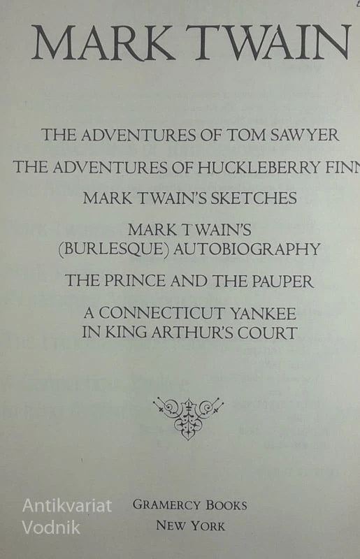 MARK TWAIN, SELECTED WORKS