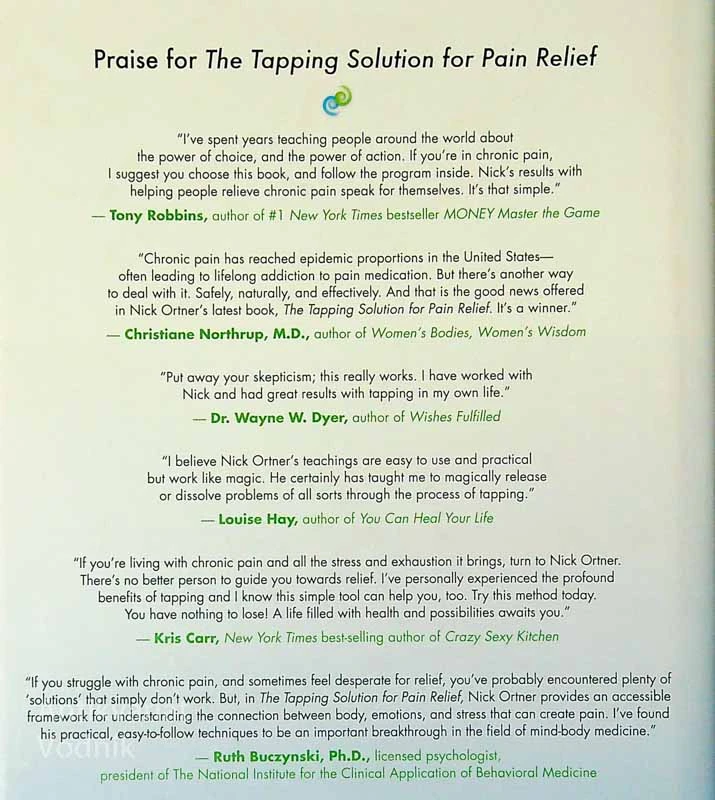 THE TAPPING SOLUTION FOR PAIN RELIEF, Nick Ortner