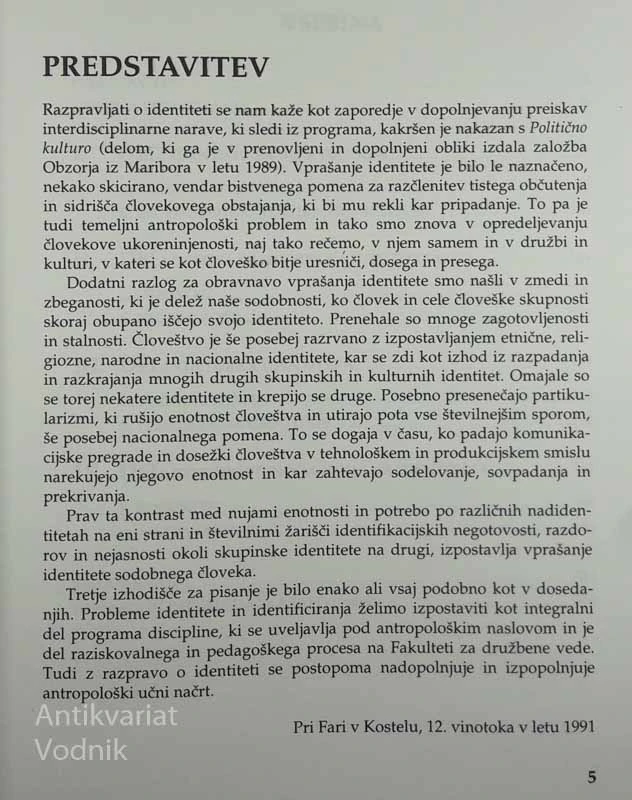 IDENTITETA, Stane Južnič