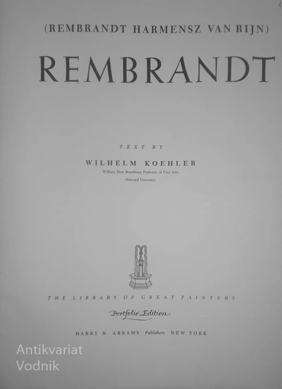 REMBRANDT, Wilhelm Koehler