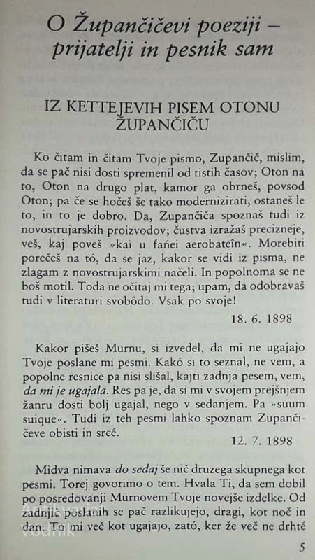 PESMI, Oton Župančič