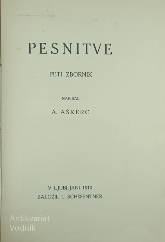 PESNITVE, A. Aškerc