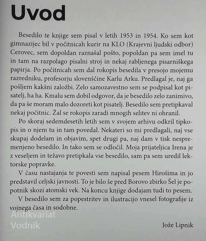 BOČ POD SVINČENO TOČO, Jože Lipnik