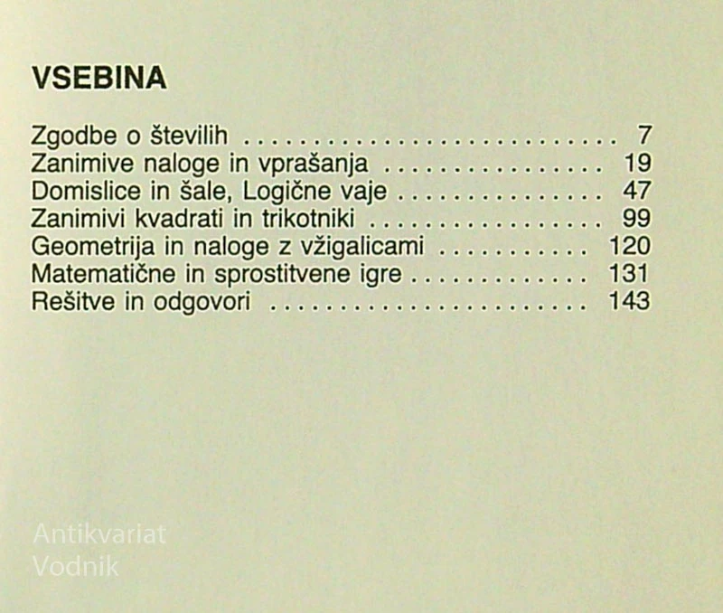 MOJA ZABAVNA MATEMATIKA, J. P. Perške in Dane Klepuć