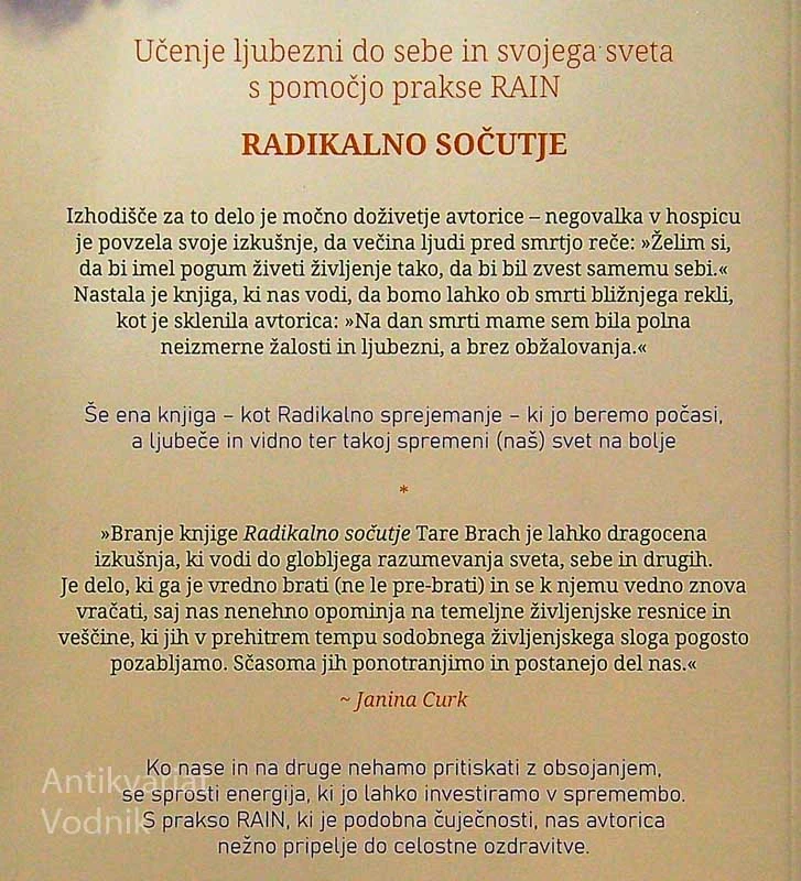 RADIKALNO SOČUTJE, dr. Tara Brach