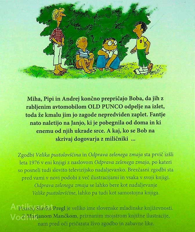 ODPRAVA ZELENEGA ZMAJA, Slavko Pregl (ilustriral Marjan Manček)
