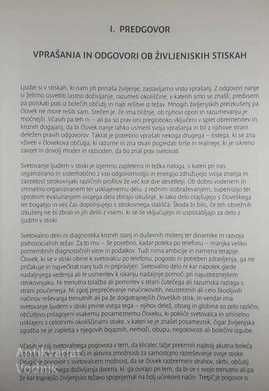 POGOVORI Z LJUDMI V DUŠEVNIH STISKAH; PRIROČNIK ZA SVETOVANJE, več avtorjev
