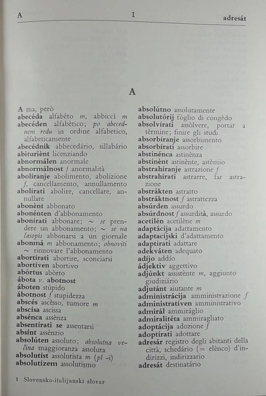 SLOVENSKO-ITALIJANSKI SLOVAR, Janko Kotnik