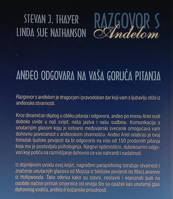 RAZGOVORI S ANĐELOM, Stevan J. Thayer in Linda Sue Nathanson