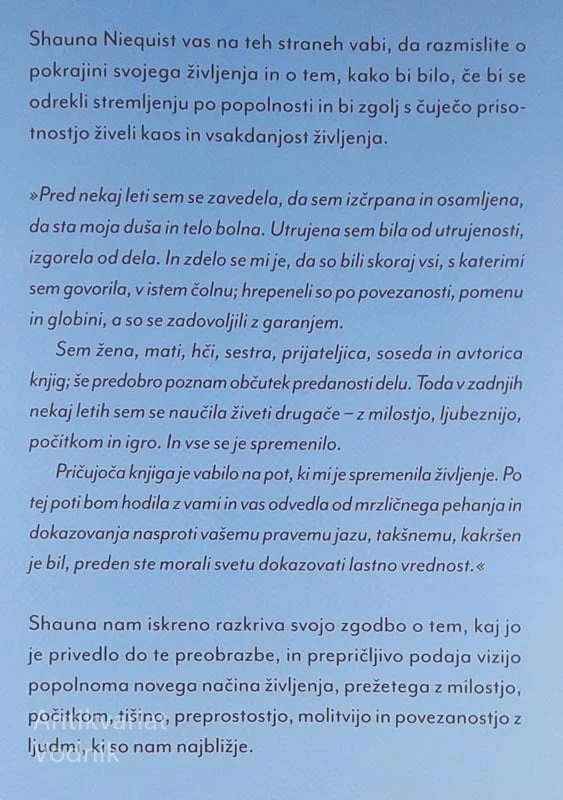 PRISTNOST NAMESTO POPOLNOSTI, Shauna Niequist