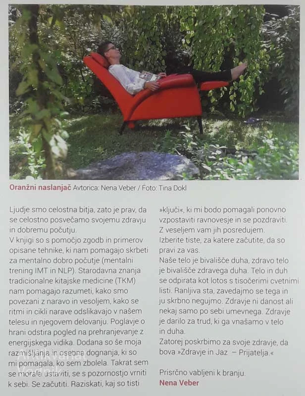 ZDRAVJE IN JAZ- PRIJATELJA, Nena Veber