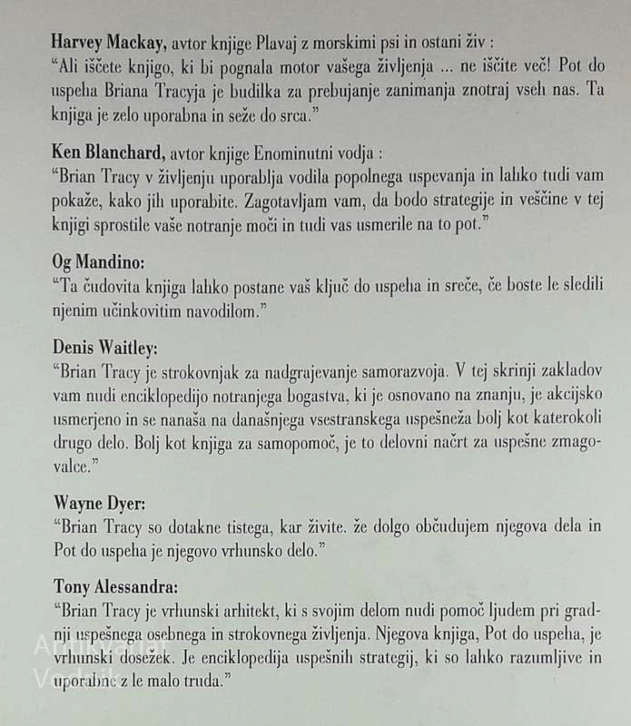 POT DO USPEHA, Brian Tracy