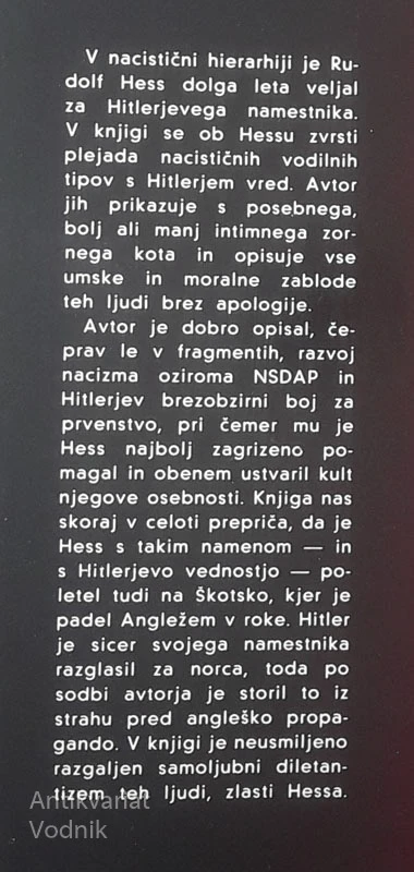 FÜHRERJEV NAMESTNIK, Wulf Schwarzwäller