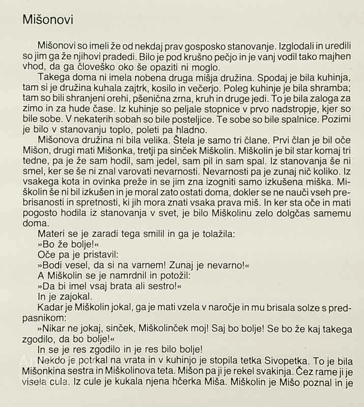 MIŠKOLIN (+ priložena plošča), Josip Ribičič (ilustrirala Jelka Reichman)