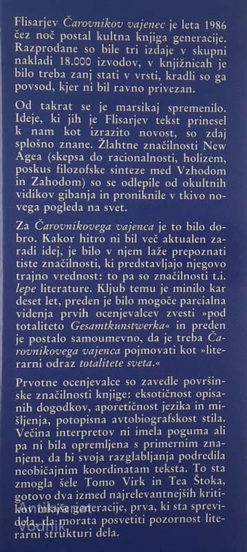 ČAROVNIKOV VAJENEC, Evald Flisar