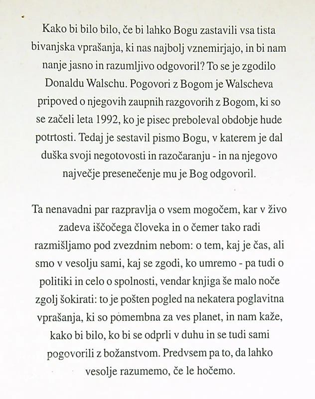 POGOVORI Z BOGOM, Donald Neal Walsch (1. knjiga)
