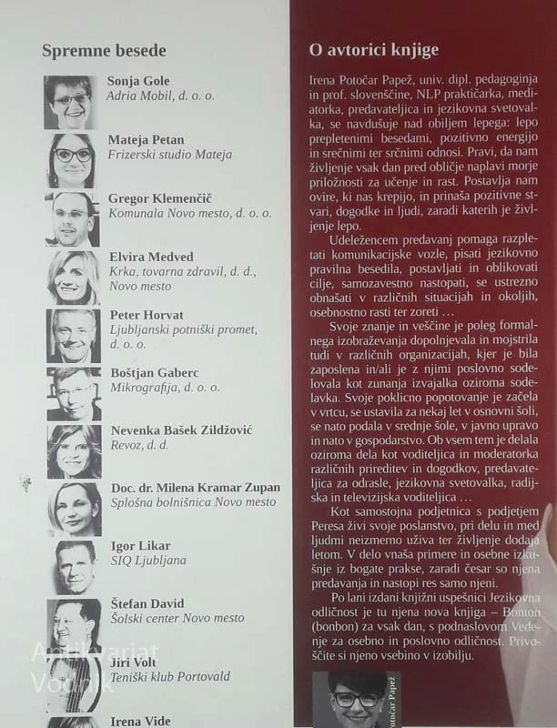 BONTON (BONBON) ZA VSAK DAN, Irena Potočar Papež