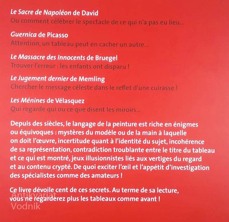 100 ÉNIGMES DE LA PEINTURE, Gérard-Julien Salvy