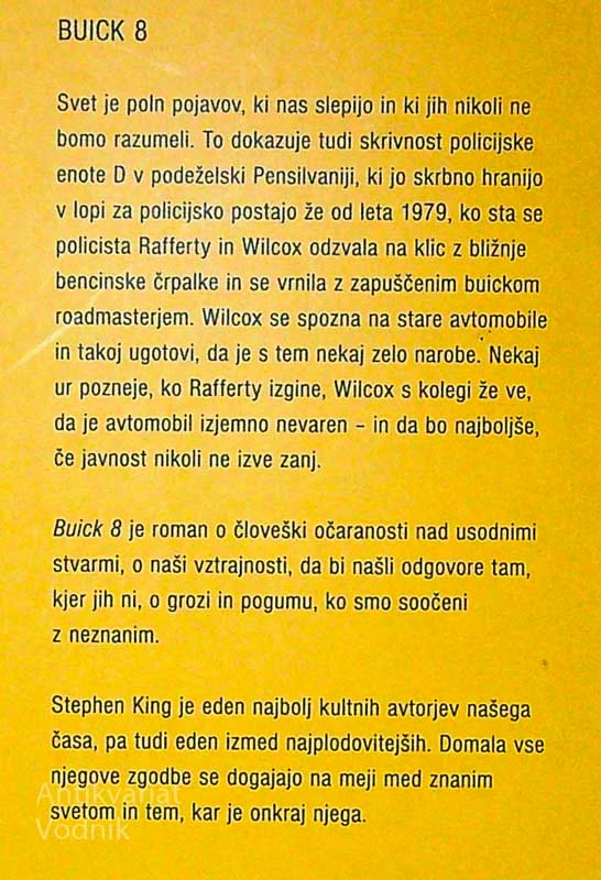BUICK 8, Stephen King