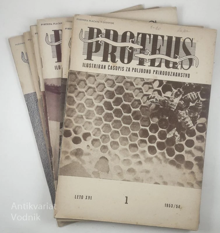 PROTEUS; ILUSTRIRAN ČASOPIS ZA POLJUDNO PRIRODOZNANSTVO (ŠT. 1-10)
