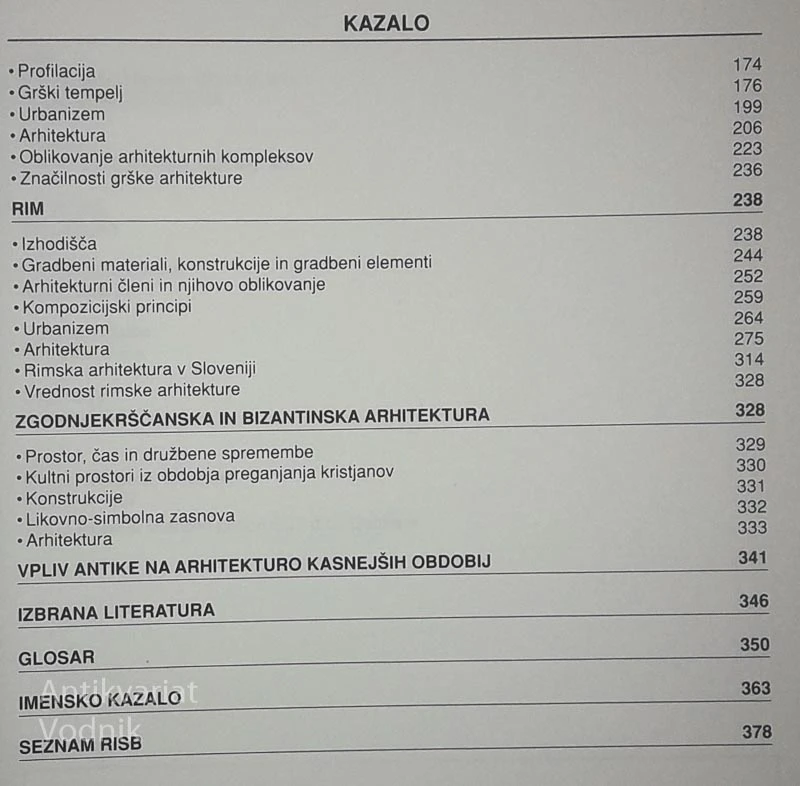 ANTIČNA ARHITEKTURA, Jože Marinko