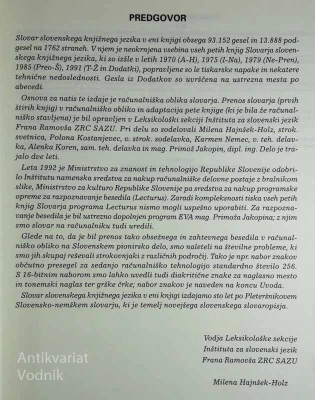 Slovar slovenskega knjižnega jezika