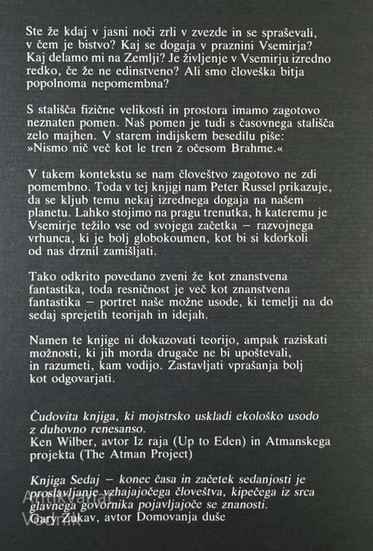 SEDAJ; KONEC ČASA IN ZAČETEK SEDANJOSTI, Peter Russell