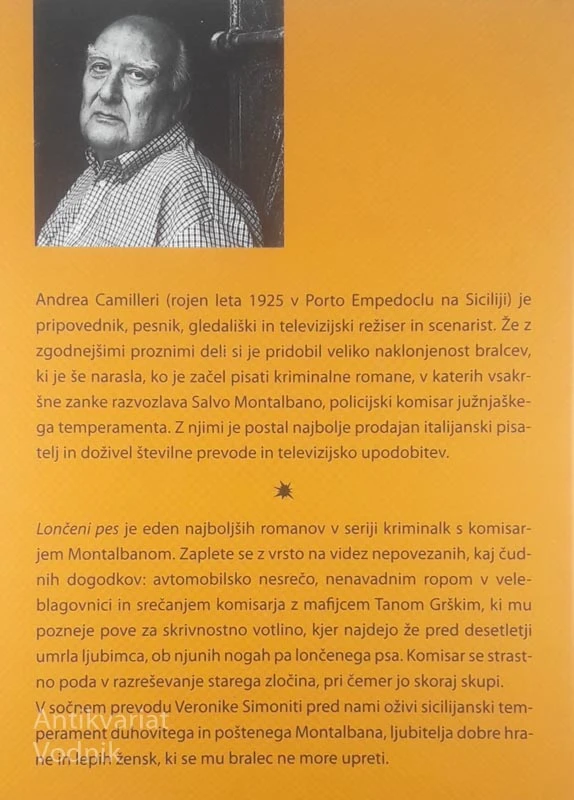LONČENI PES; DRUGI PRIMER KOMISARJA MONTALBANA, Andrea Camilleri
