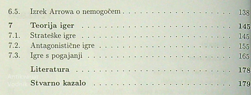 MATEMATIKA IN ODLOČANJE, Vesna Omladič