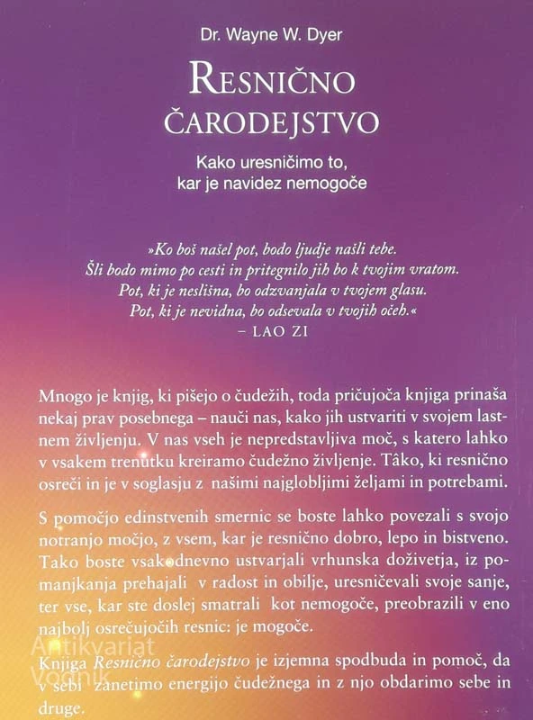 RESNIČNO ČARODEJSTVO, Dr. Wayne W. Dyer