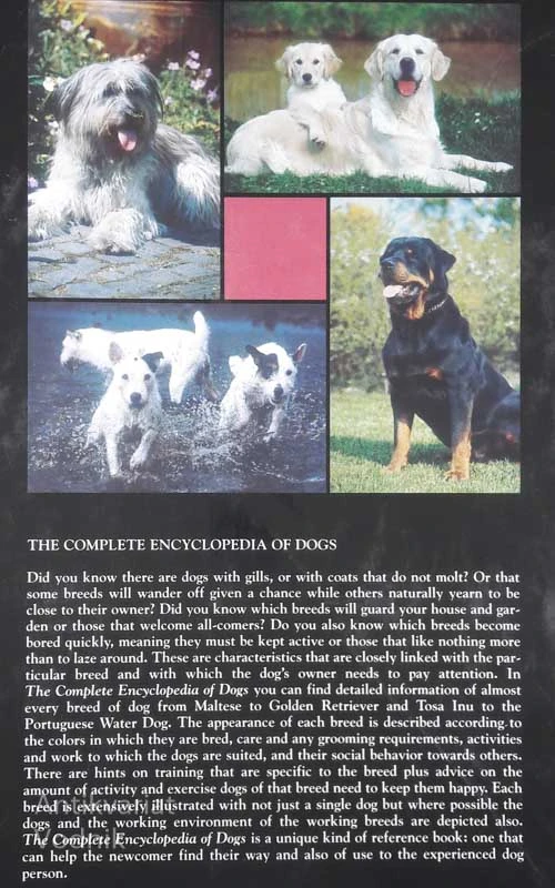 THE COMPLETE ENCYCLOPEDIA OF DOGS, Verhoef-Verhallen